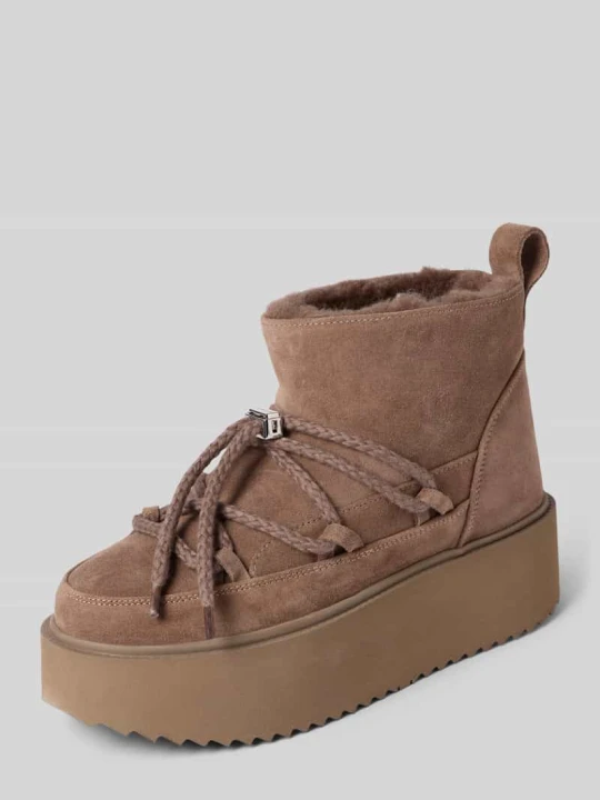 Zdjęcie produktu Kozaki ze skóry z podeszwą na platformie model 'CLASSIC LOW PLATFORM' Inuikii