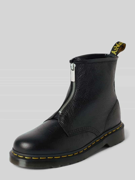 Zdjęcie produktu Kozaki ze skóry z zamkiem błyskawicznym Dr. Martens Czarny