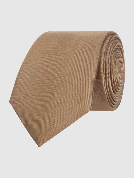 Zdjęcie produktu Krawat z czystego jedwabiu (6 cm) Monti Camel