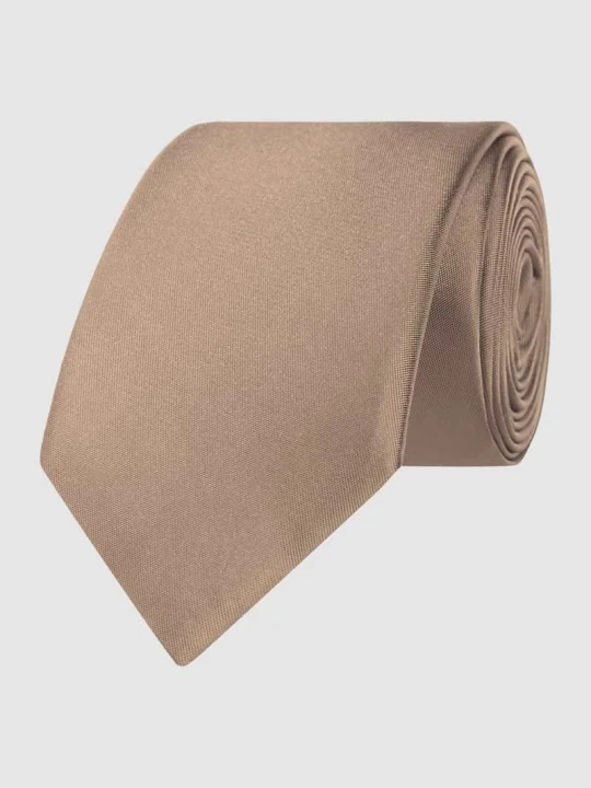 Zdjęcie produktu Krawat z czystego jedwabiu (6 cm) Monti Camel