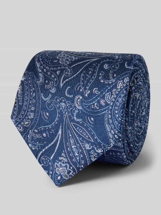 Zdjęcie produktu Krawat z czystego jedwabiu Prince Bowtie Granatowy