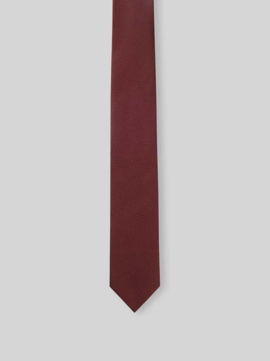 Zdjęcie produktu Krawat z mieszanka jedwabiu model 'H-Tie 7, 5 CM-262' Boss Bordowy