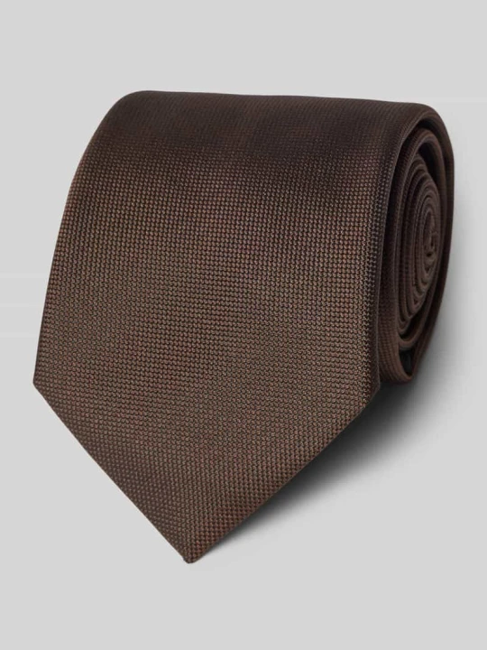 Zdjęcie produktu Krawat z mieszanka jedwabiu model 'H-Tie 7, 5 CM-262' Boss Ciemnobrązowy