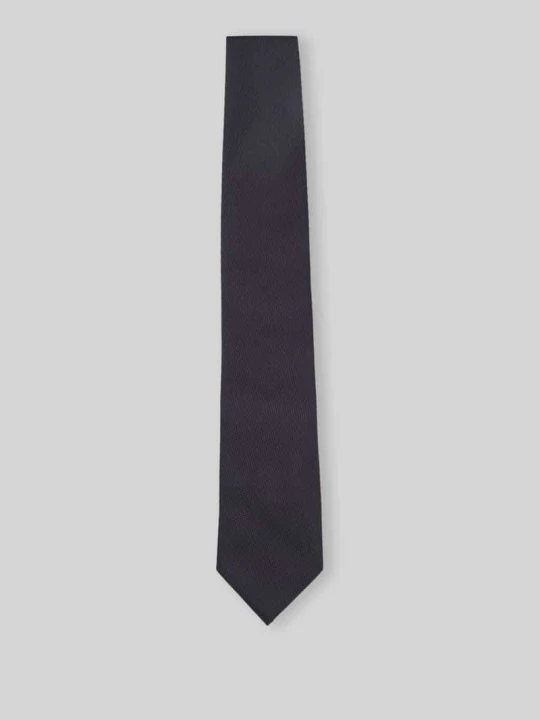 Zdjęcie produktu Krawat z mieszanka jedwabiu model 'H-Tie 8 CM-ONE' Boss Granatowy