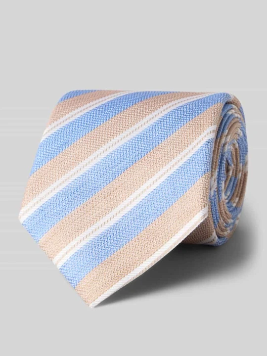 Zdjęcie produktu Krawat z Mieszanka jedwabiu i lnu we Wzór na całej powierzchni (8 cm) JOOP! Jasnoniebieski