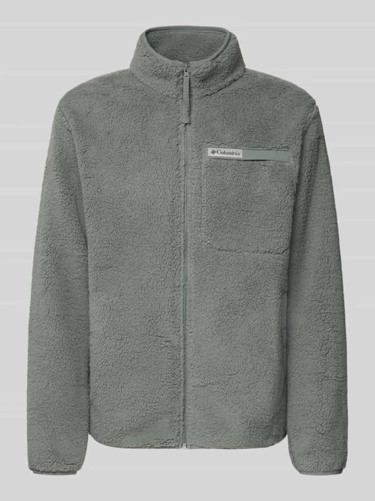 Zdjęcie produktu krój regular fit kurtka z polaru z naszywką z logo Columbia Oliwkowy