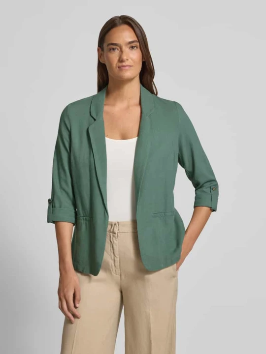 Zdjęcie produktu Krój loose fit krótki blezer z mieszanka wiskozy i lnu model 'JESMILO' Vero Moda Limonkowy