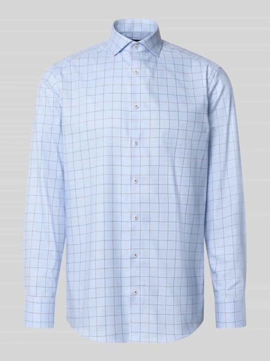 Zdjęcie produktu Krój modern fit koszula biznesowa z czystej bawełny model 'Royal Kent' Olymp Błękitny