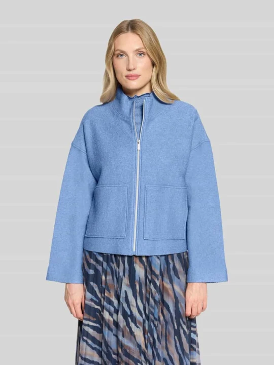 Zdjęcie produktu Krój oversized, krótki blezer z mieszanka wiskozy i wełny Betty Barclay Błękitno-niebieski