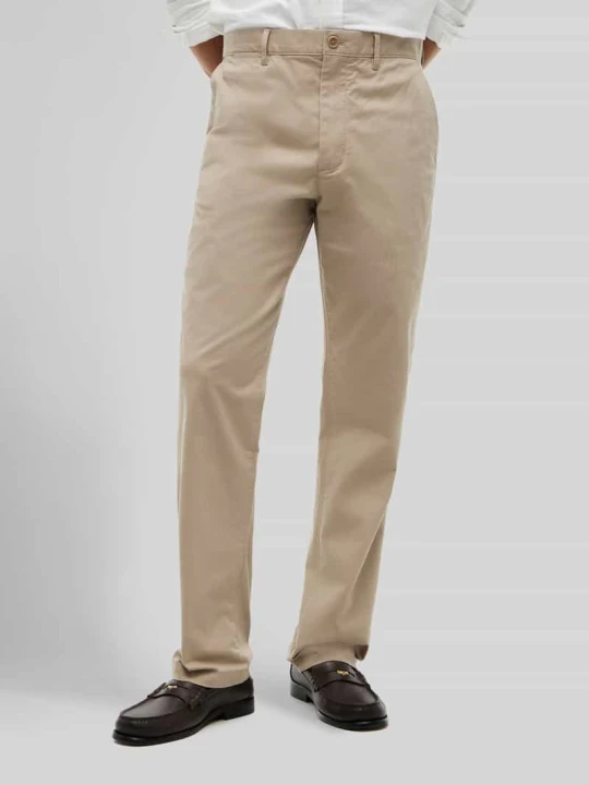 Zdjęcie produktu krój regular fit chino model 'DOVER' Tommy Hilfiger Beżowy