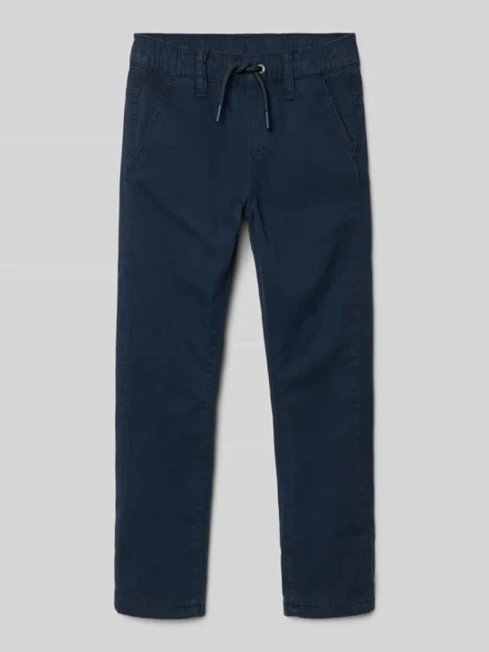 Zdjęcie produktu Krój regular fit chinosy z podszewką z mieszanki bawełny model „JOGGSTYLE PELLE” s.Oliver Granatowy