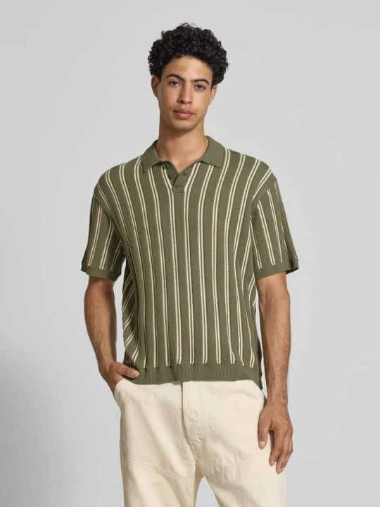 Zdjęcie produktu Krój regular fit dzianinowe polo model 'POUL' Redefined Rebel Oliwkowy