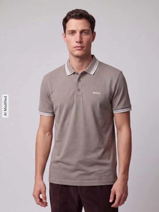 Zdjęcie produktu koszulka polo o kroju regular fit z czystej bawełny model 'PADDY' Boss Średniobrązowy