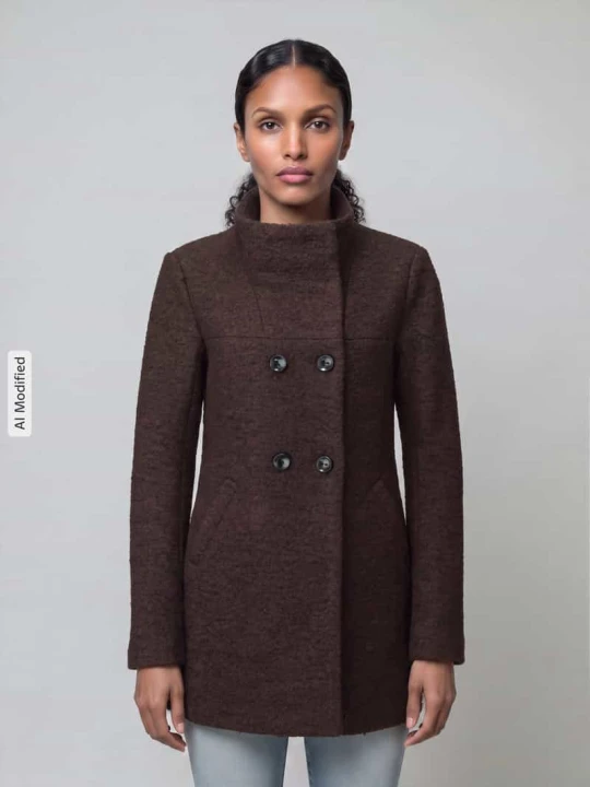 Zdjęcie produktu krój regular fit krótki płaszcz z dodatkiem wełny model 'NEWSOPHIA' Only