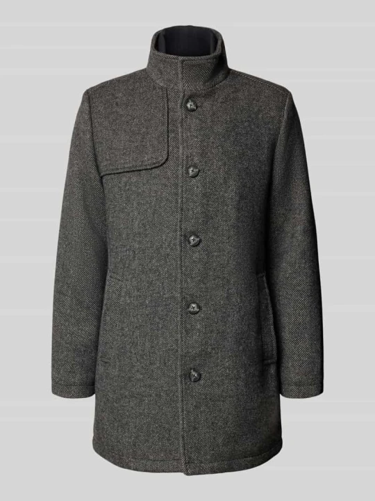 Zdjęcie produktu krój regular fit krótki płaszcz ze stójką Lerros Khaki