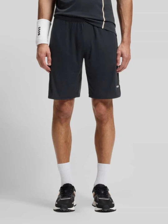 Zdjęcie produktu krój regular fit krótkie spodenki sportowe model 'JT_TOC GAME' Boss Granatowy