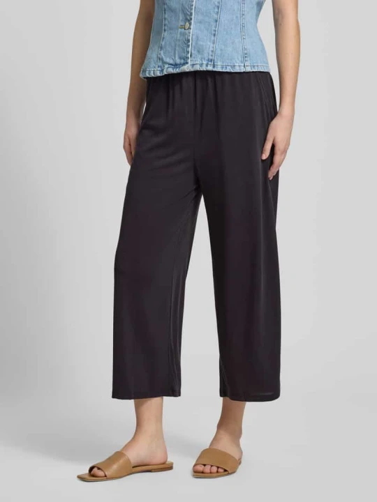 Zdjęcie produktu krój regular fit kuloty z mieszanka wiskozy model 'HANNAH' Only Czarny