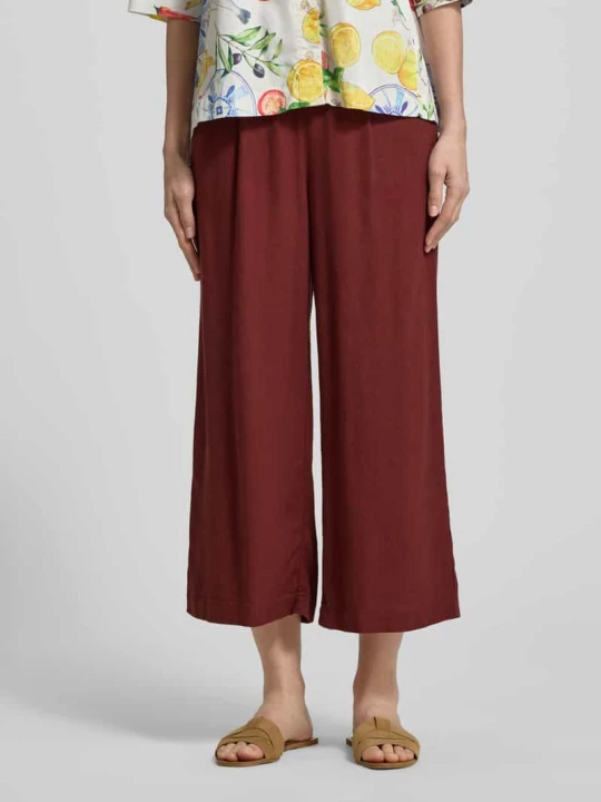 Zdjęcie produktu Krój regular fit kuloty z mieszanki wiskozy i lnu model 'MYMILO' Vero Moda