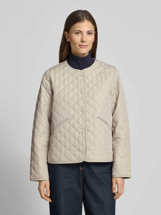 Zdjęcie produktu Krój regular fit Kurtka pikowana z Wyhaftowane logo Model 'CASHEL' Barbour Beżowy