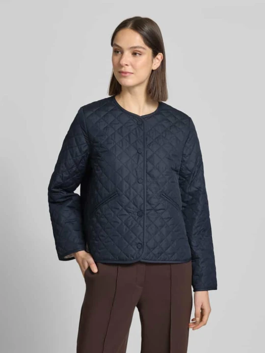 Zdjęcie produktu Krój regular fit Kurtka pikowana z Wyhaftowane logo Model 'CASHEL' Barbour Granatowy