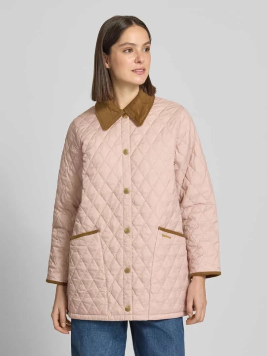 Zdjęcie produktu Krój regular fit Kurtka pikowana z Wykładany kołnierz Model 'LIDDESDALE' Barbour Różowawy