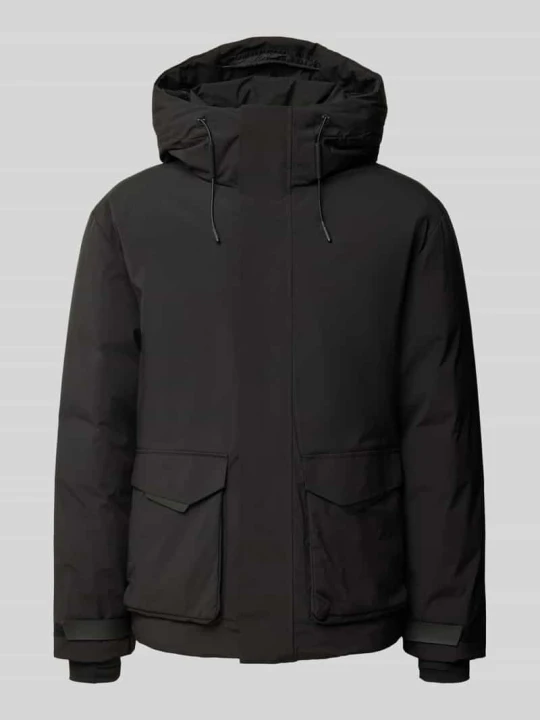 Zdjęcie produktu kroj regular fit kurtka przeciwdeszczowa z kapturem model 'NATE' Only & Sons Czarny