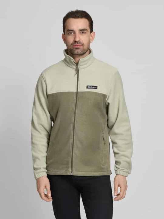 Zdjęcie produktu Krój regular fit Kurtka z polaru z naszywką z logo Model 'Mountain' Columbia Oliwkowy
