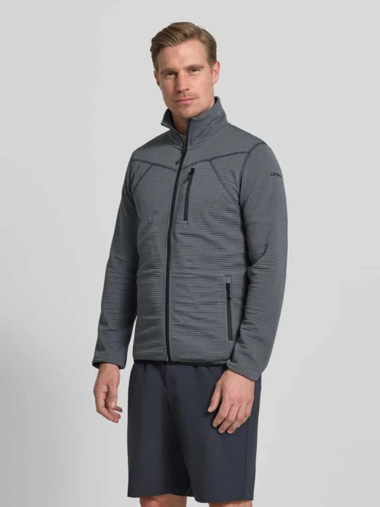 Zdjęcie produktu Krój regular fit Kurtka z polaru ze stójką Model 'Berthold' icepeak Kamienny
