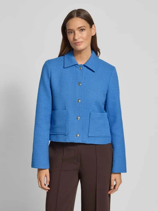 Zdjęcie produktu Krój regular fit kurtka z wykładanym kołnierzem model 'Nilsa' MOS MOSH Błękitny