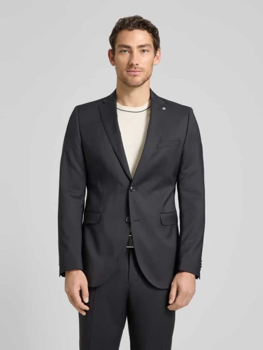 Zdjęcie produktu krój regular fit marynarka na 2 guziki model 'Colvin' CG - Club of Gents Czarny