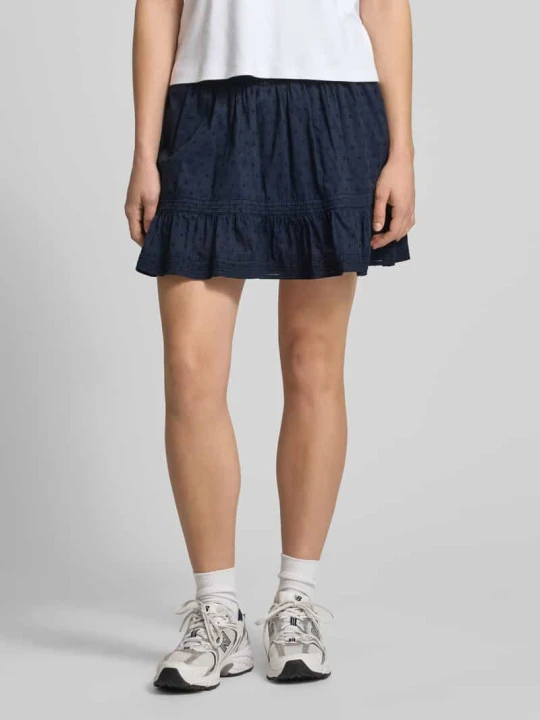 Zdjęcie produktu krój regular fit mini-skort z czystej bawełny model 'KATTI' Only Granatowy