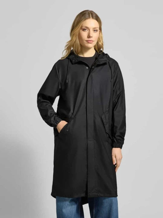 Zdjęcie produktu Krój regular fit parka z kapturem Model 'Fishtail' Rains Czarny