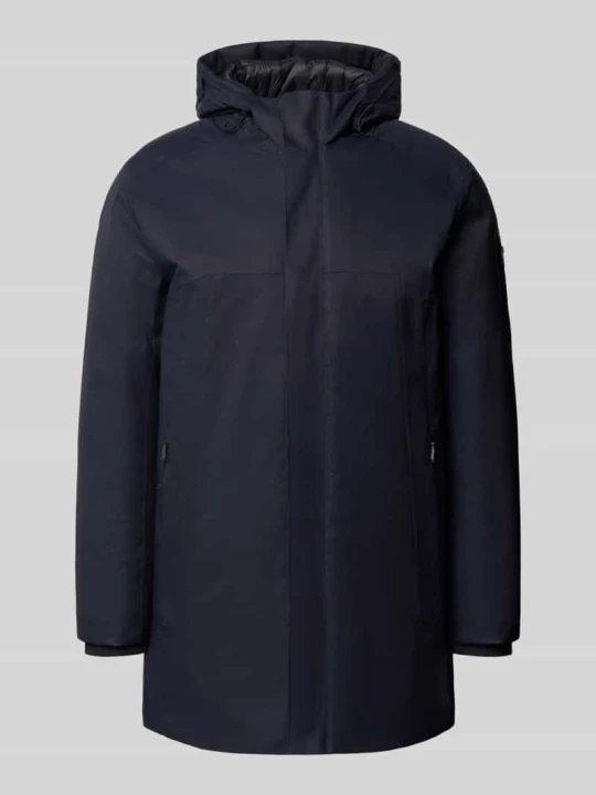Zdjęcie produktu kroj regular fit parka z kapturem model 'Hexatech' Boss Granatowy