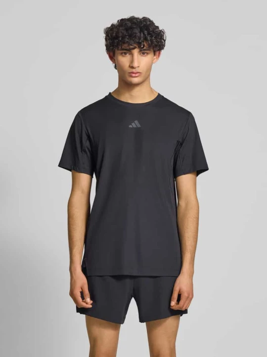 Zdjęcie produktu Krój regular fit Sport Damski t-shirt z Nadruk z logo Adidas Czarny