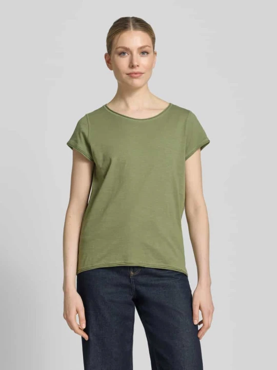 Zdjęcie produktu krój regular fit t-shirt z bawełny z cieniowanej przędzy s.Oliver Khaki