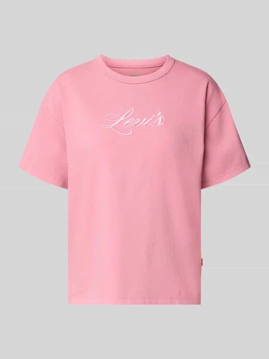 Zdjęcie produktu krój regular fit t-shirt z czystej bawełny model 'GR VINTAGE TEE' Levi's Różowy
