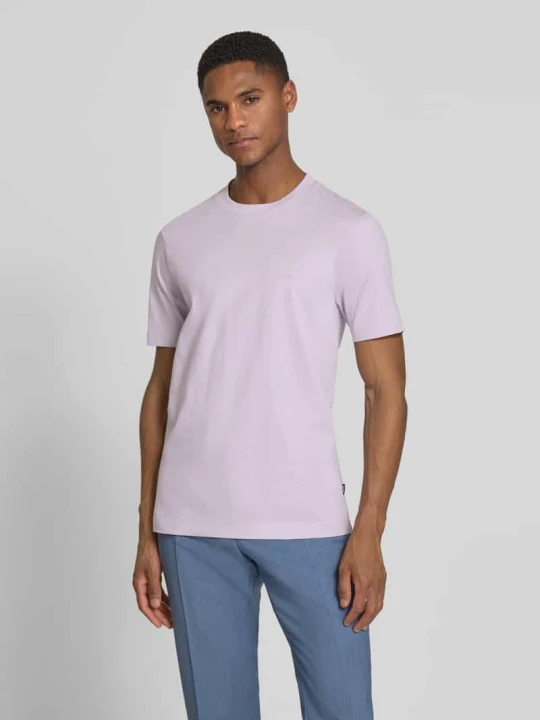 Zdjęcie produktu krój regular fit t-shirt z detal z logo model 'THOMPSON_01' Boss Jasnofioletowy