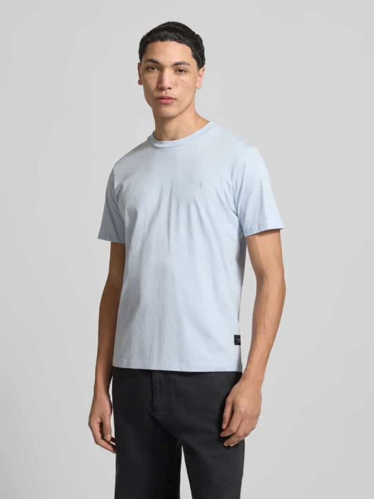 Zdjęcie produktu Krój regular fit T-shirt z detal z logo Replay Jasnoniebieski