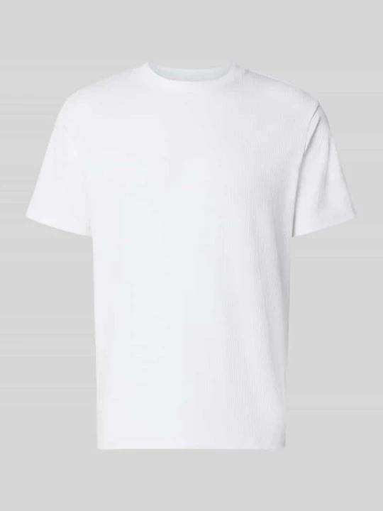 Zdjęcie produktu krój regular fit t-shirt z mieszanka bawełny model 'SPENCER' Selected Biały