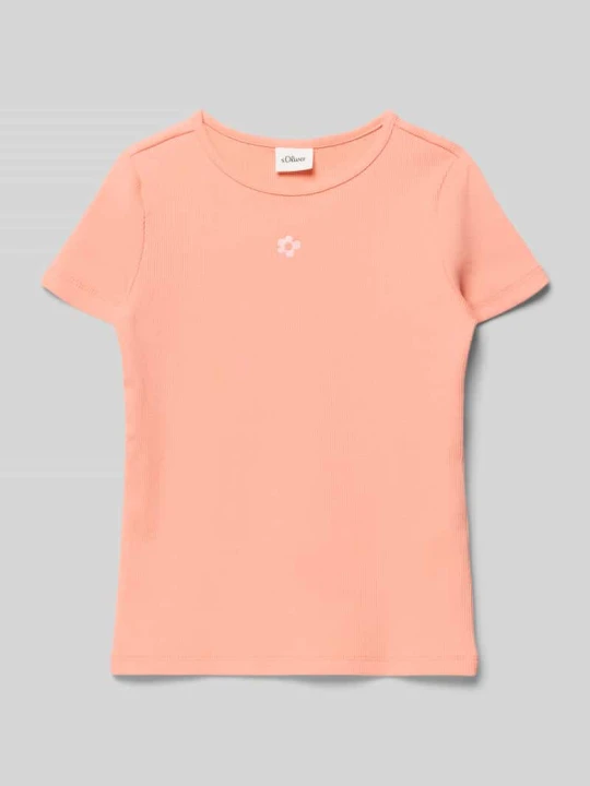 Zdjęcie produktu krój regular fit t-shirt z mieszanki bawełny s.Oliver Morelowy