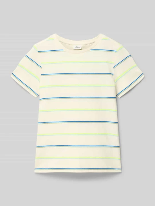Zdjęcie produktu krój regular fit t-shirt z mieszanki bawełny s.Oliver Écru