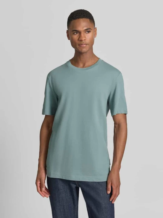 Zdjęcie produktu krój regular fit t-shirt z mieszanki bawełny Tom Tailor Miętowy