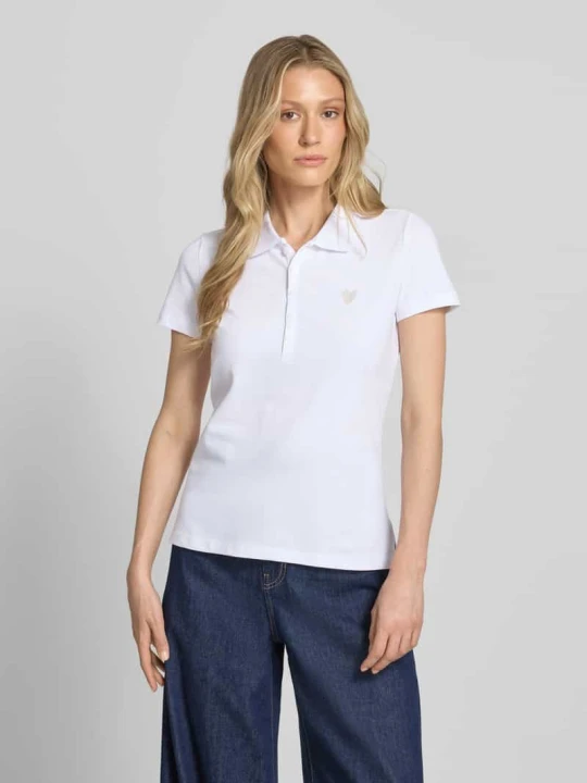 Zdjęcie produktu krój regular fit t-shirt z mieszanki bawełny Tom Tailor Biały