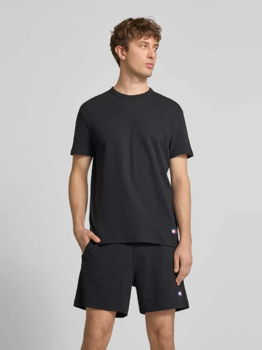 Zdjęcie produktu krój regular fit t-shirt z mieszanki bawełny Tommy Jeans Czarny
