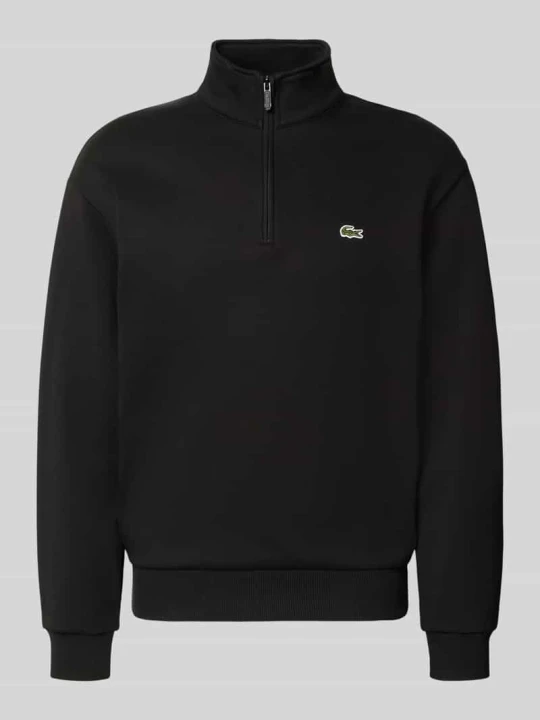 Zdjęcie produktu Krój regular fit troyer z mieszanka bawełny Lacoste Czarny