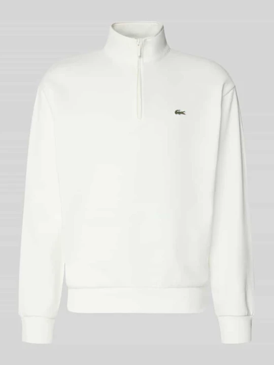Zdjęcie produktu Krój regular fit troyer z mieszanka bawełny Lacoste Złamany biały