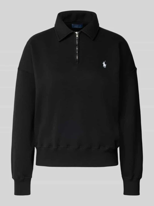 Zdjęcie produktu Sweter o kroju regular fit z mieszanki bawełny Polo Ralph Lauren Czarny