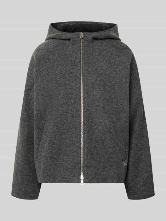 Zdjęcie produktu Krój relaxed fit kurtka wełniana z mieszanka wełny model 'CIGALINA' CINQUE Antracytowy melanż