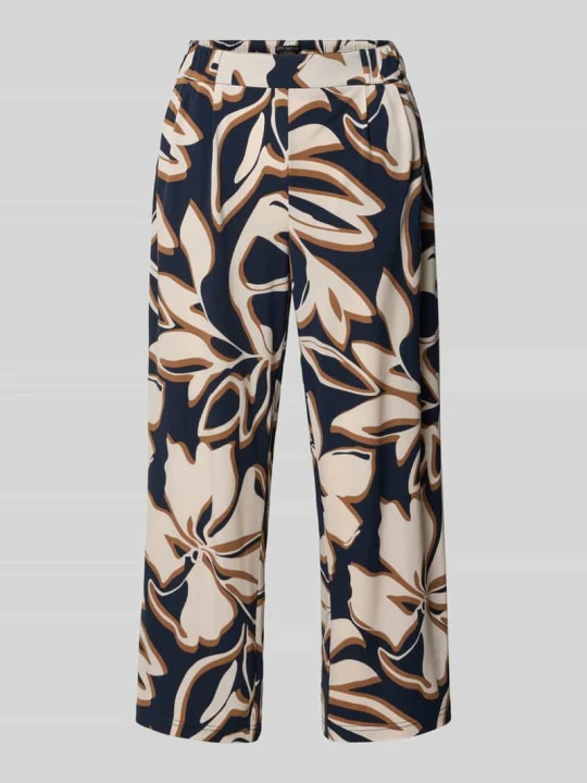 Zdjęcie produktu krój relaxed fit szerokość spodnie z wzór na całej powierzchni model 'LT JUNI' Betty Barclay Granatowy