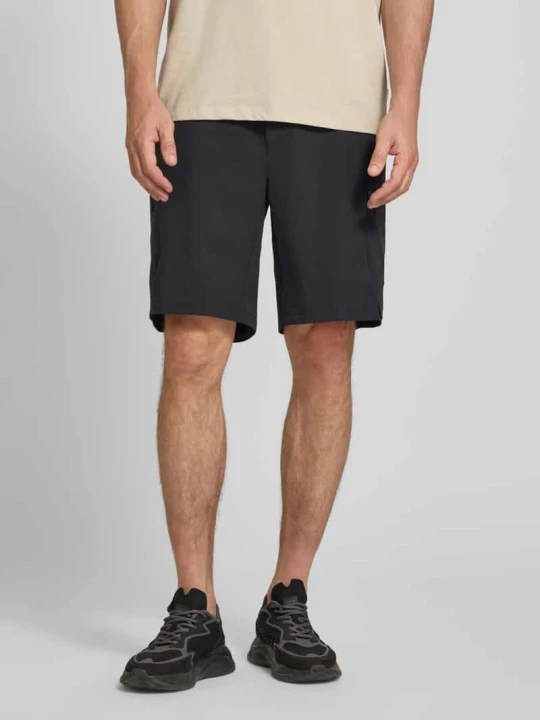Zdjęcie produktu Krój relaxed fit Szorty cargo z napisem z logo Model 'GLOBE CARGO' Boss Czarny